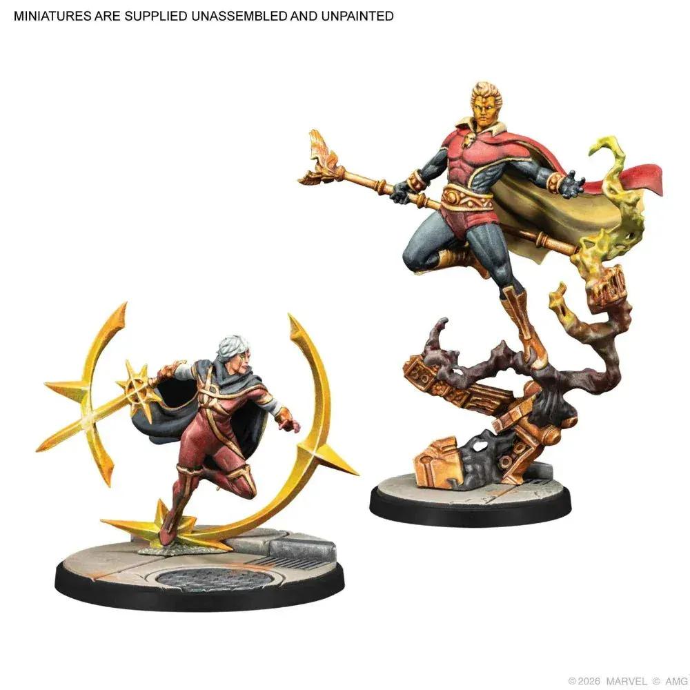 GameOn.games board game Marvel Crisis Protocol: Adam Warlock, Moondragon, Quasar Character Pack