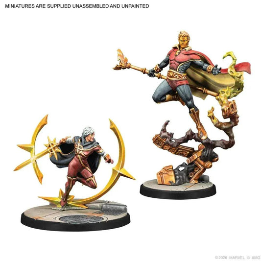 GameOn.games board game Marvel Crisis Protocol: Adam Warlock, Moondragon, Quasar Character Pack