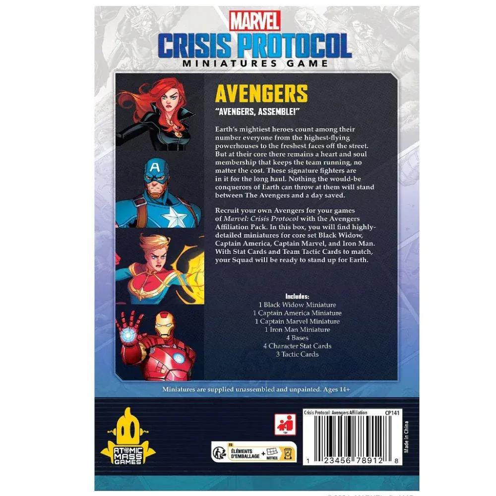 GameOn.games board game Marvel Crisis Protocol - Avengers Affiliation Pack