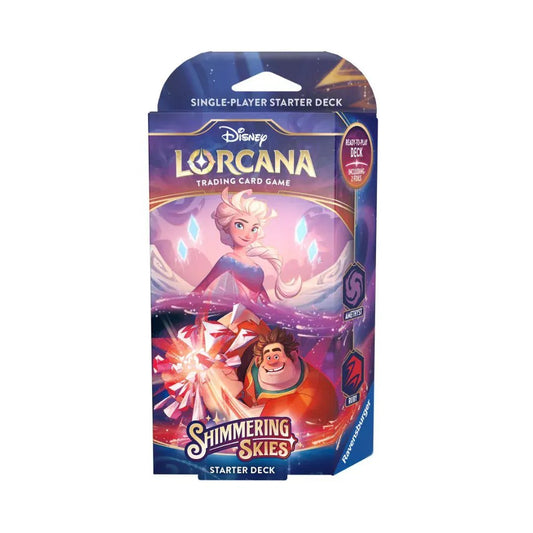 GameOn.games Collectible Trading Cards Disney Lorcana TCG - Starter Deck - Amethyst & Ruby