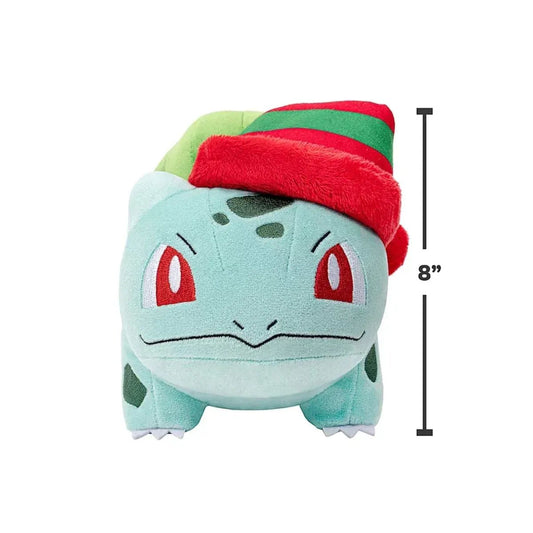 GameOn.games Plush Bulbasaur with Striped Hat 8" Plush