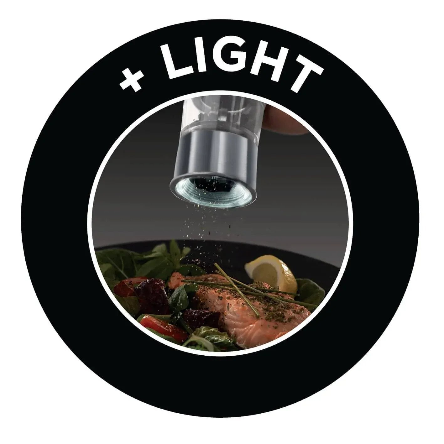GameRaid Russell Hobbs Electric Salt and Pepper Mill Set, Adjustable Mill - Brushed Steel 23460-56