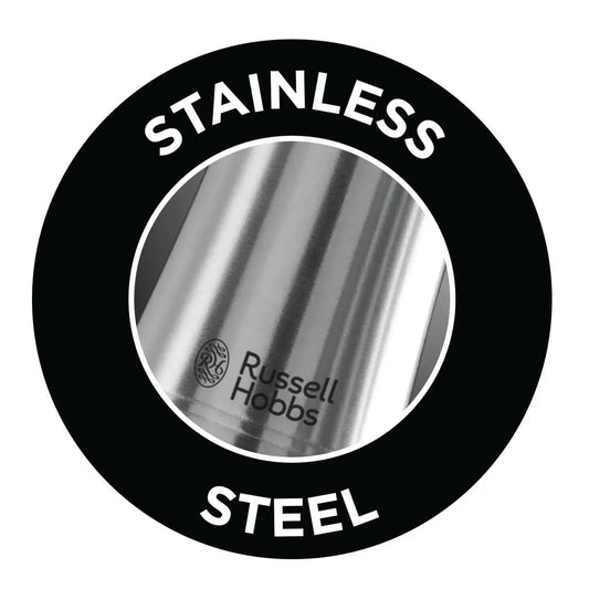 GameRaid Russell Hobbs Electric Salt and Pepper Mill Set, Adjustable Mill - Brushed Steel 23460-56
