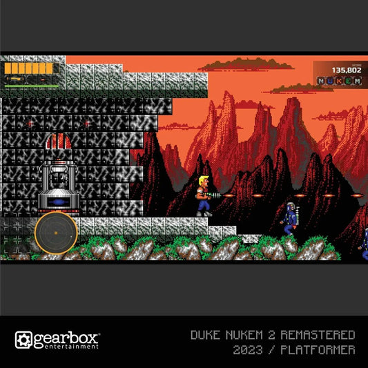 GameRaid Video Game BLAZE Evercade Red Cart 33 – Duke Nukem Col. 1