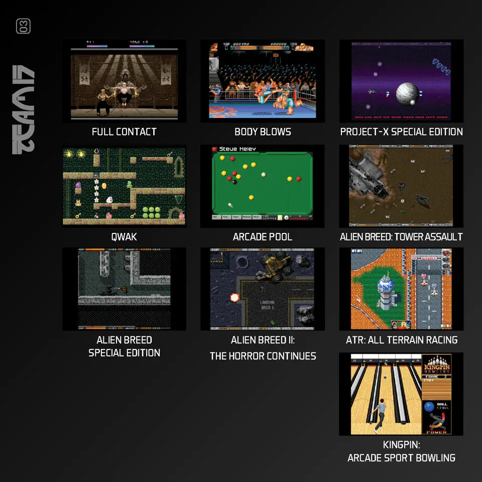 GameRaid Video Game Evercade Team 17 Amiga Collection 1 – BLAZE Cartridge