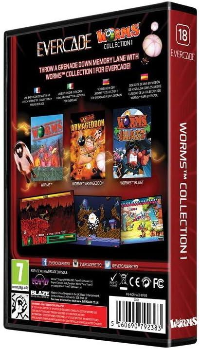 GameRaid Video Game Evercade Worms Collection 1 Cartridge
