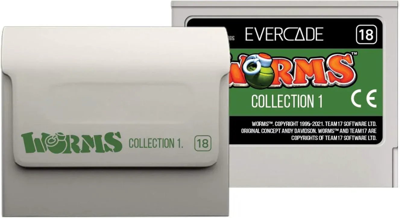 GameRaid Video Game Evercade Worms Collection 1 Cartridge