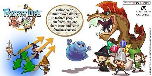 GameRaid Video Game Fantasy Life Nintendo 3DS