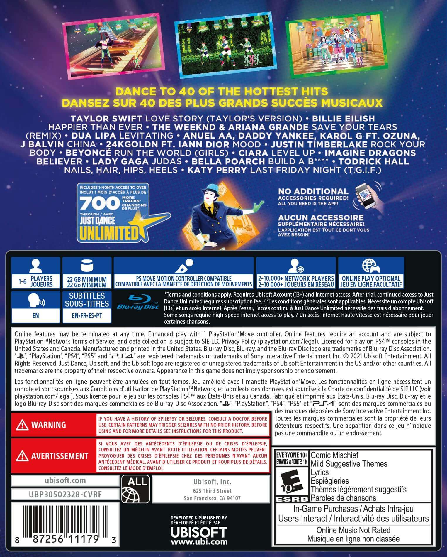 GameRaid Video Game Just Dance 2022 PS4 Import