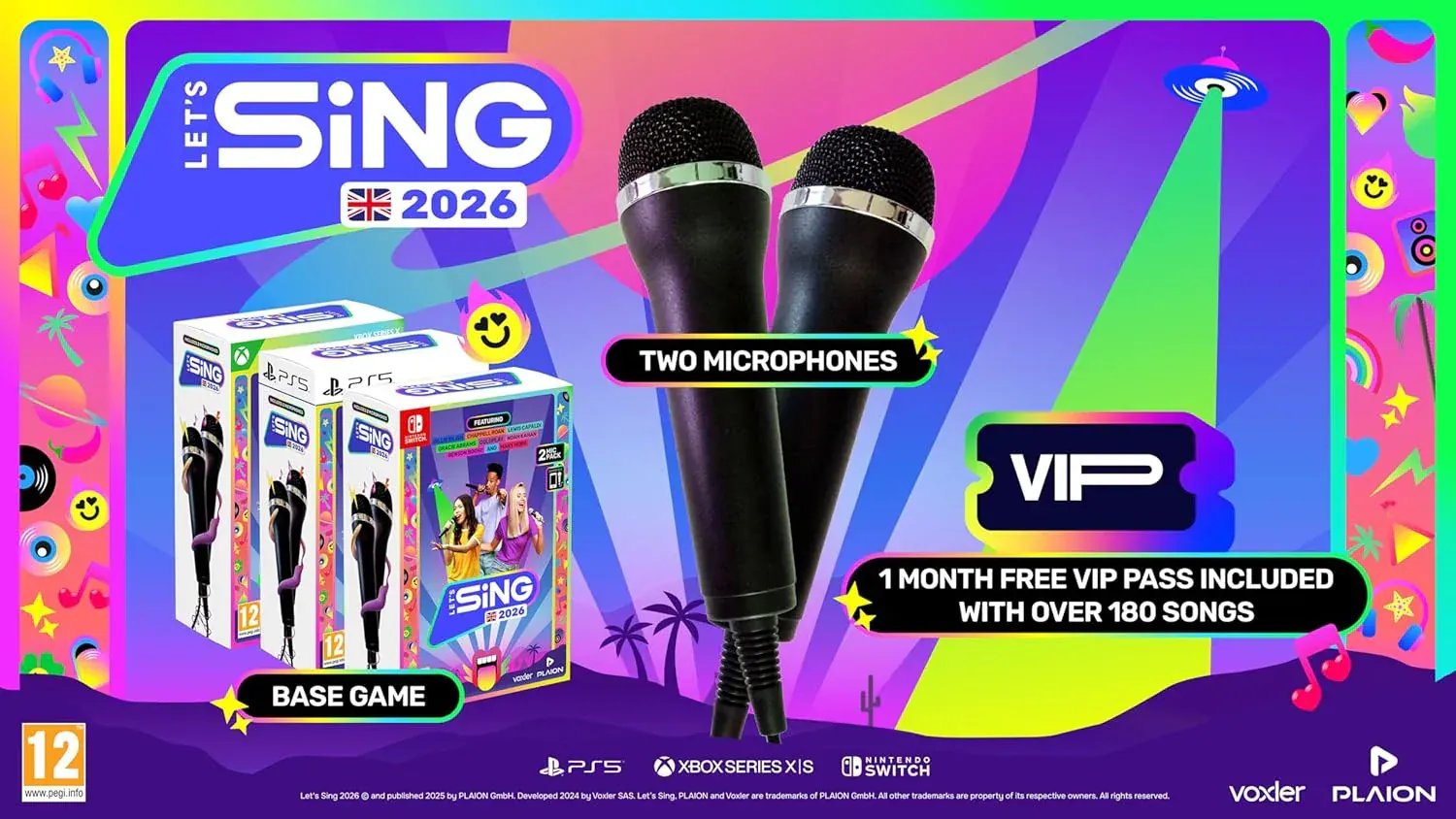 GameRaid Video Game Let’s Sing 2026 – 2-Mic Edition (Nintendo Switch) BOX DAMAGED