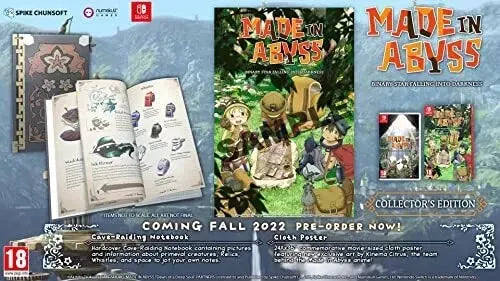 GameRaid Video Game Made in Abyss Binary Star Falling into Darkness Collector Edition Switch