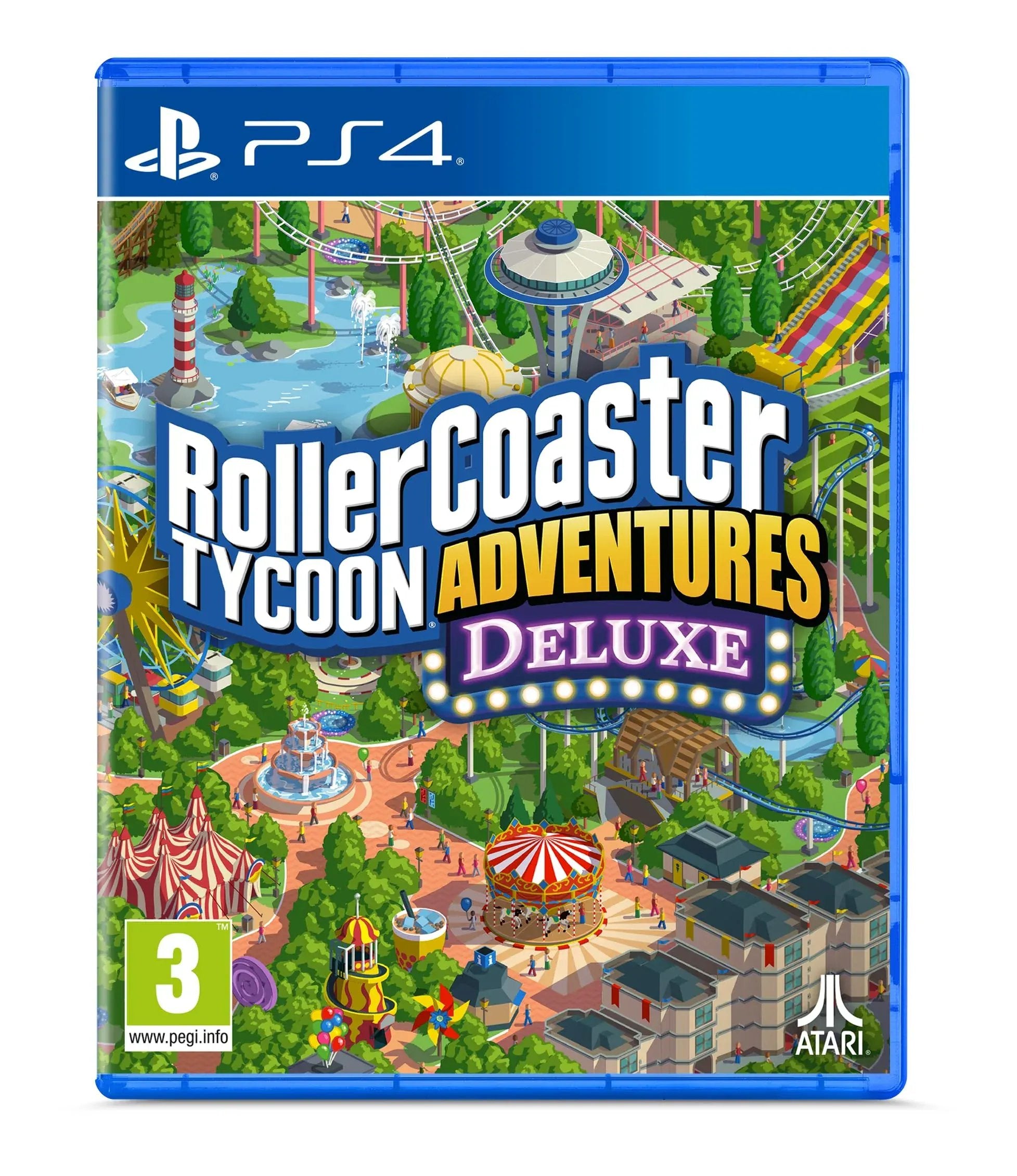 GameRaid Video Game RollerCoaster Tycoon Adventures Deluxe PS4
