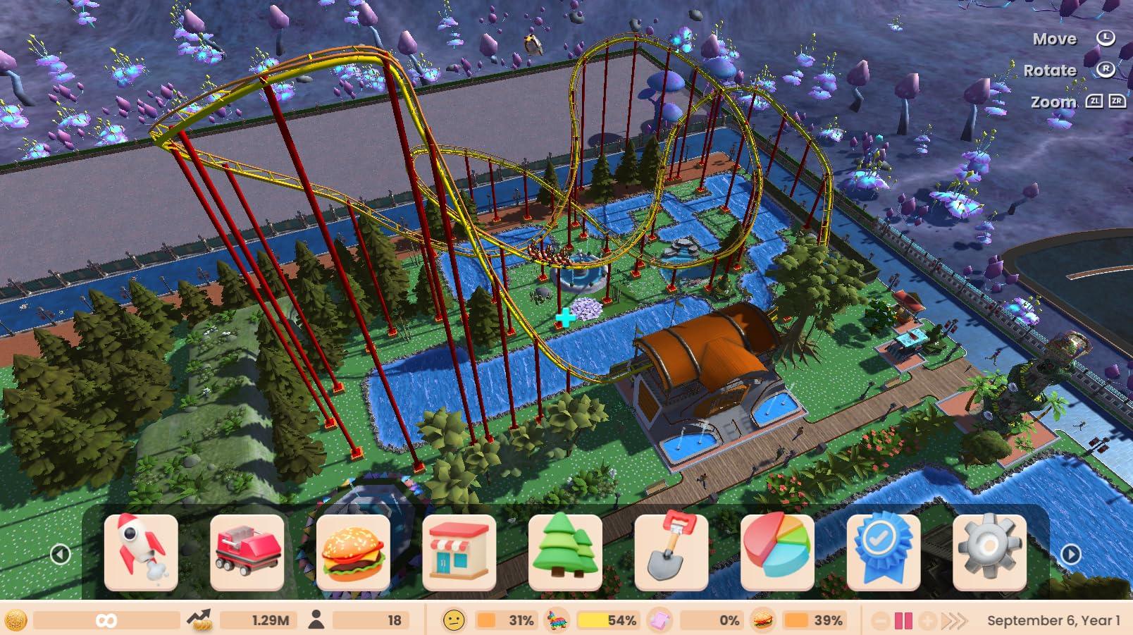 GameRaid Video Game RollerCoaster Tycoon Adventures Deluxe PS4