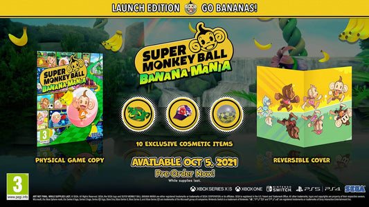 GameRaid Video Game Super Monkey Ball Banana Nintendo Switch