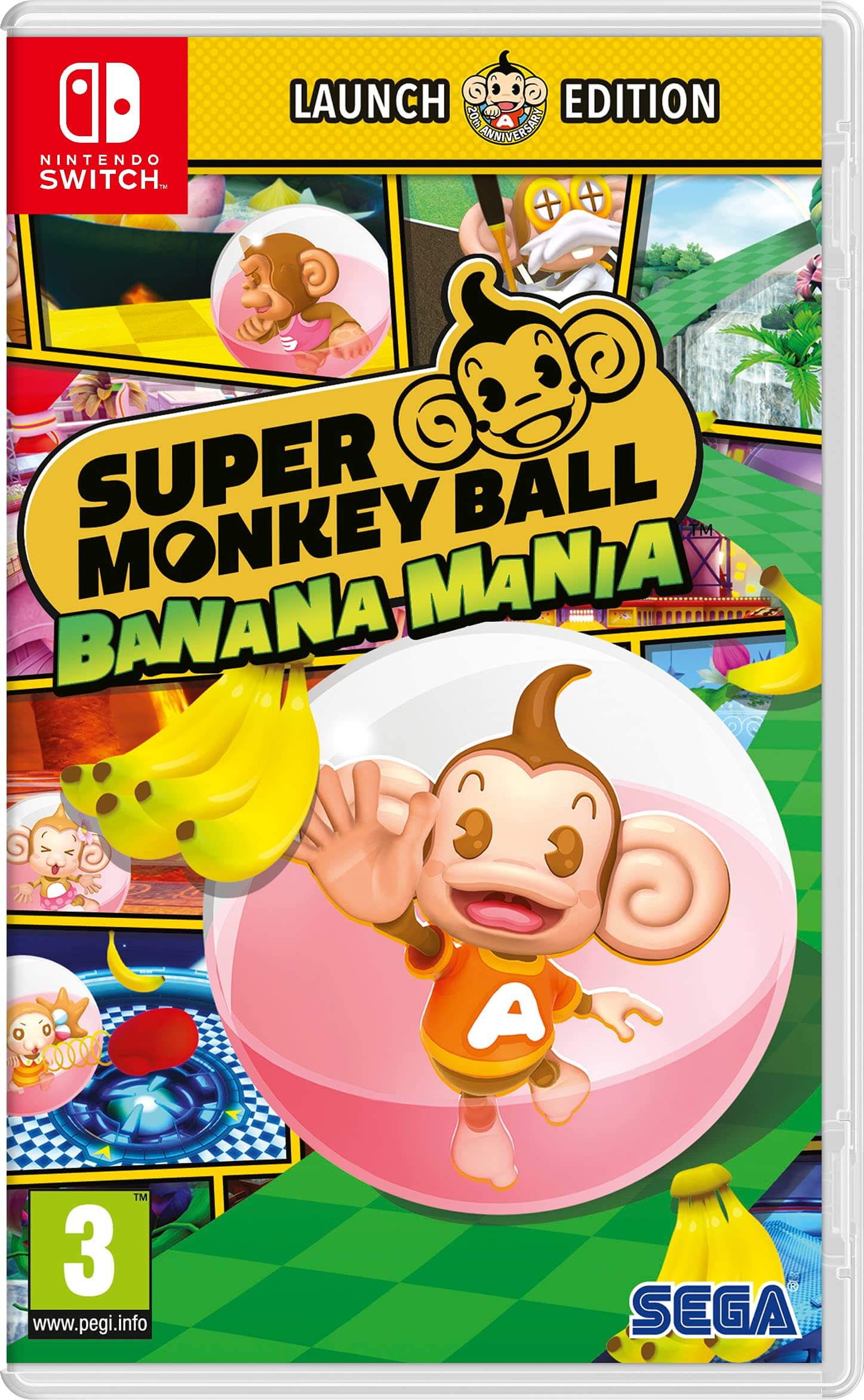 GameRaid Video Game Super Monkey Ball Banana Nintendo Switch