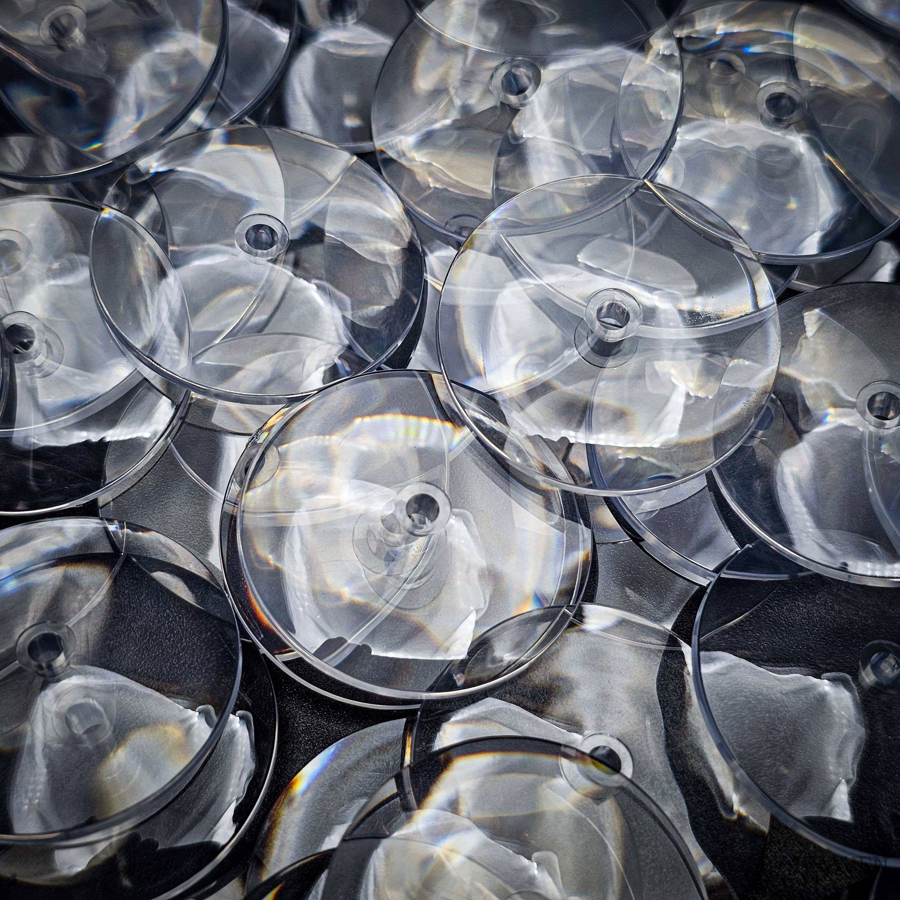 Base 32mm Round Flying Clear Plastic Base