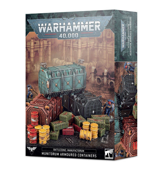 40k Scenery BATTLEZONE MANUFACTORUM: MUNITORUM ARMOURED CONTAINERS 5011921155132