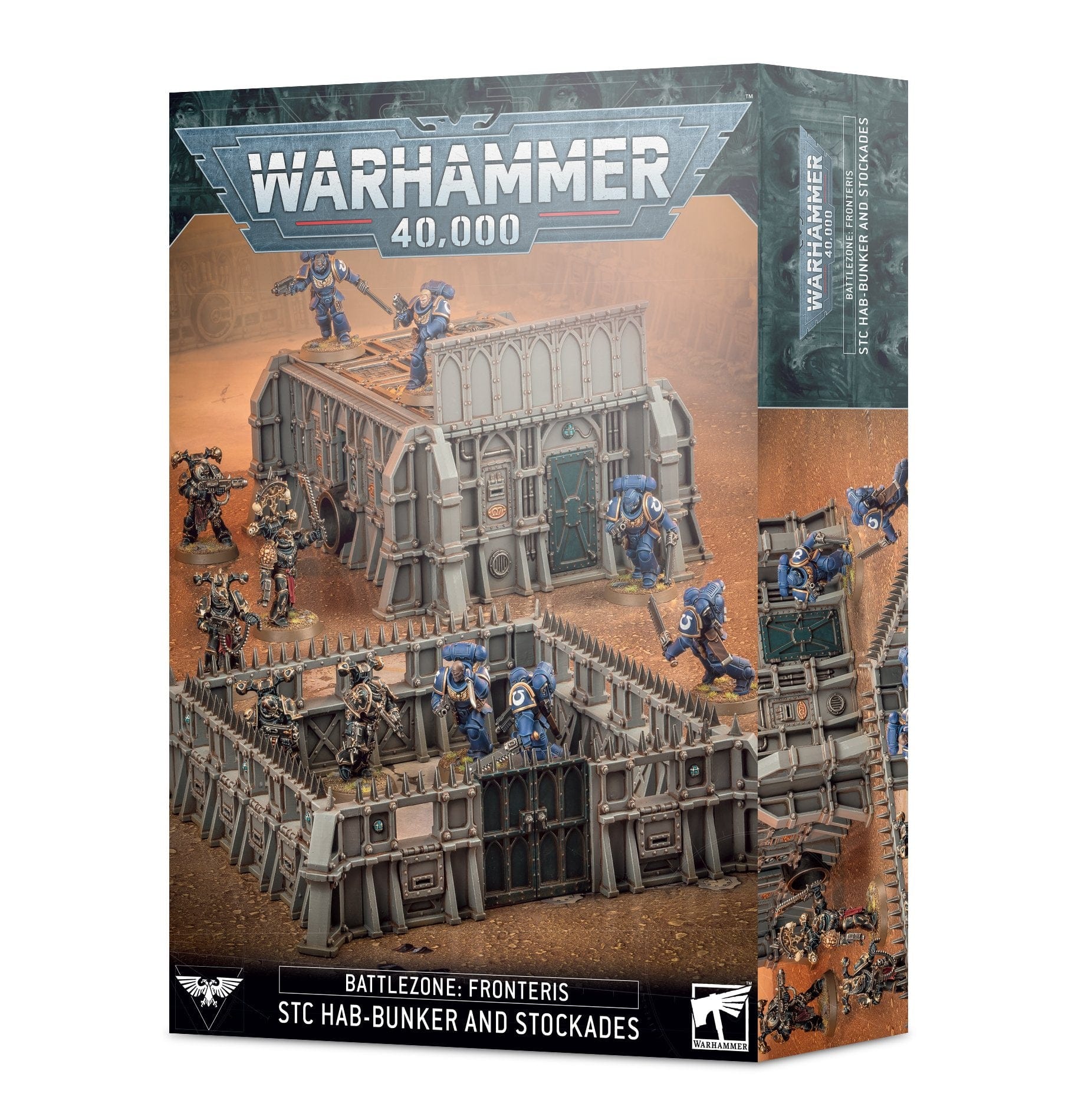 40k Scenery BATTLEZONE FRONTERIS: STC HAB-BUNKER & STOCKADES 5011921177592