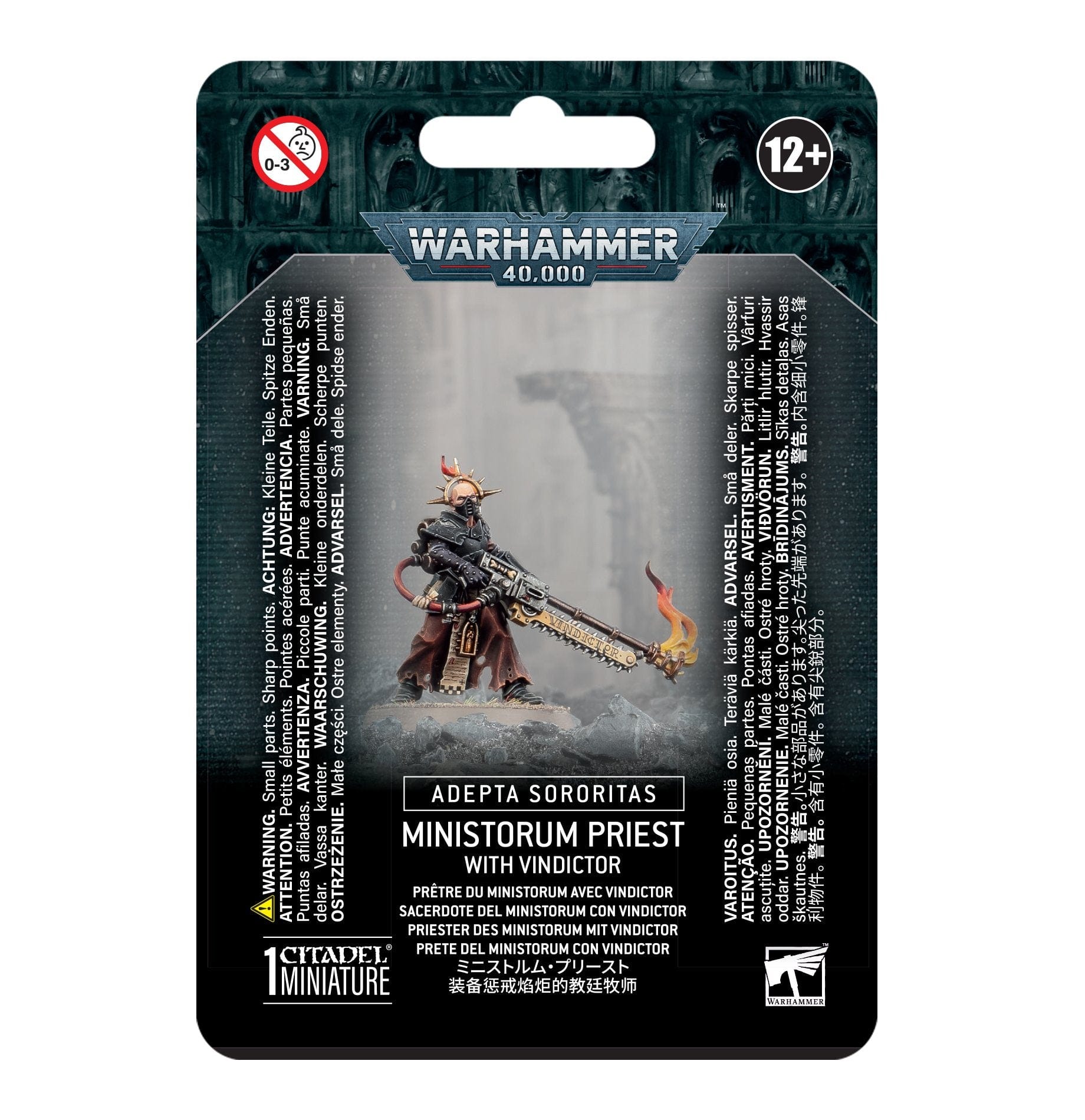 Adepta Sororitas ADEPTA SORORITAS: MINISTORUM PRIEST WITH VINDICTOR 5011921183616