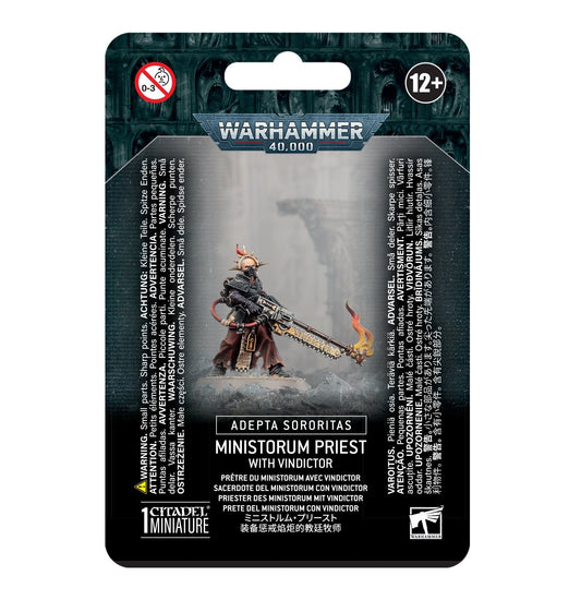 Adepta Sororitas ADEPTA SORORITAS: MINISTORUM PRIEST WITH VINDICTOR 5011921183616