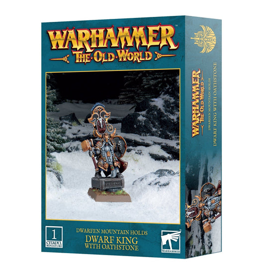 The Old World THE OLD WORLD: DWARFEN MOUNTAIN HOLDS: DWARF KING WITH OATHSTONE 5011921232635