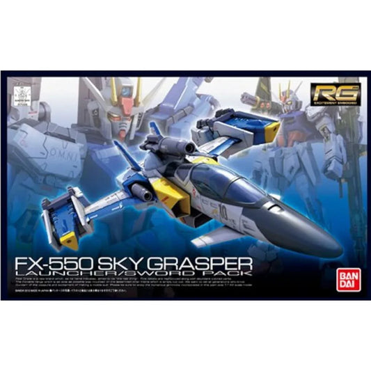 Jolof Store Figures BANDAI Hobby 2159335 RG #6 Skygrasper with Launcher/Sword Pack Gudnam Model Kit Gundam SEED Kira Yamato Gunpla, S