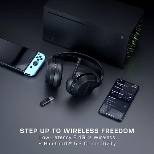 Jolof Store Gaming Headsets Turtle Beach Stealth 500 Black Xbox Wireless Gaming Headset with up to 40hr Battery for Xbox Series X/S, Xbox One and works via Bluetooth, PC and Mobile