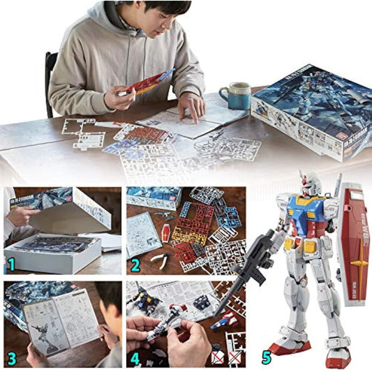 Jolof Store Maquettes Bandai Model Kit GUNDAM - MG Wing Gundam Zero Custom 1/100 - Model Kit, Multicolor, 129454