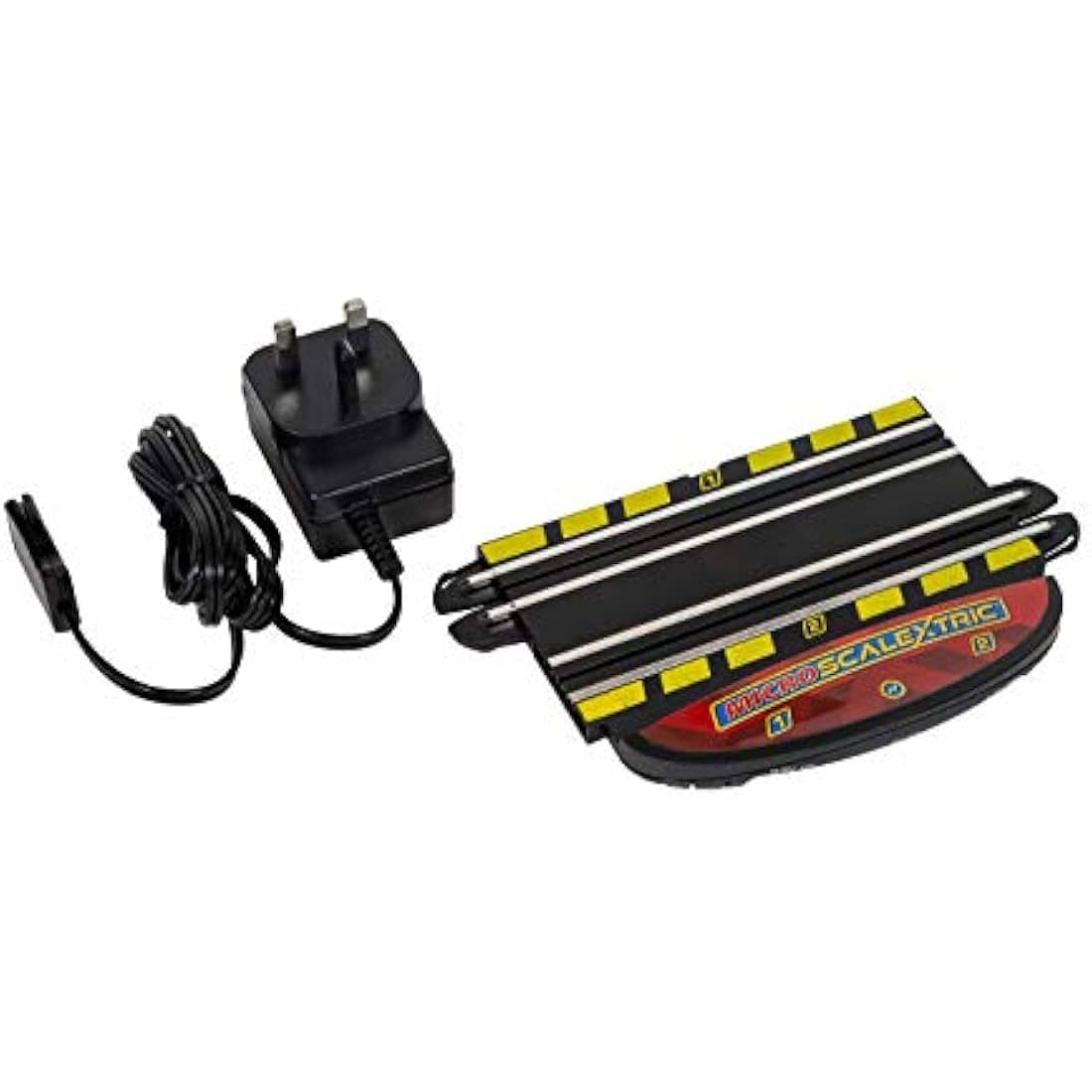 Jolof Store Race Tracks Micro Scalextric Mains Powered Track Piece - Micro Scalextric Accessories, Silver