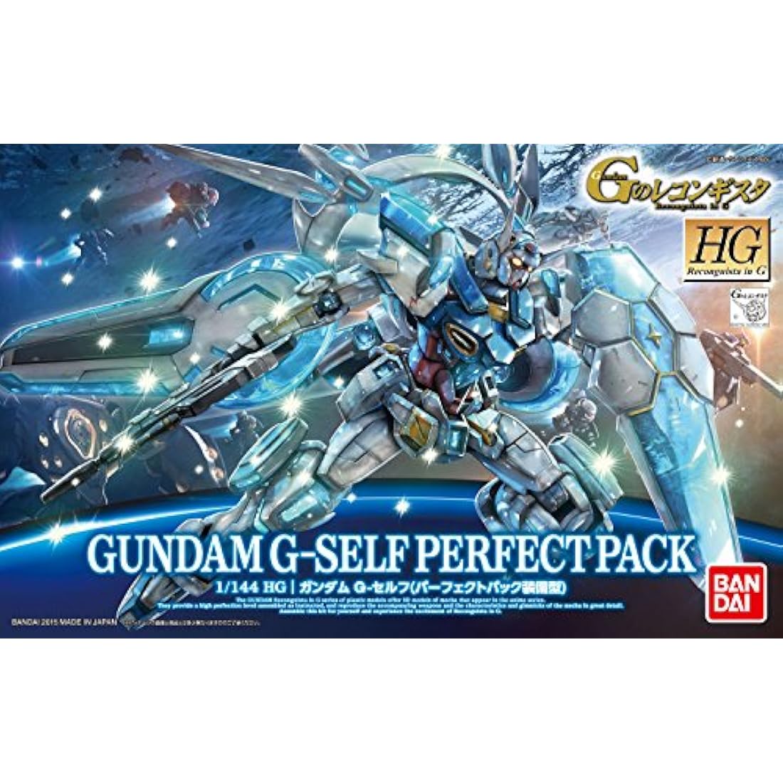 Jolof Store Robot Kits Bandai Hobby 1/144 HG G-Reco Gundam G-Self with Perfect Pack Action Figure