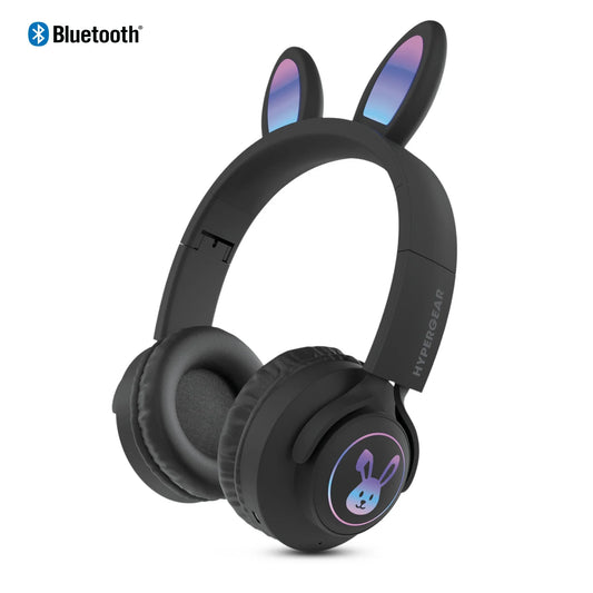 JupiterGear Home Black HyperGear Bunny Tracks Wireless Light-Up Headphones