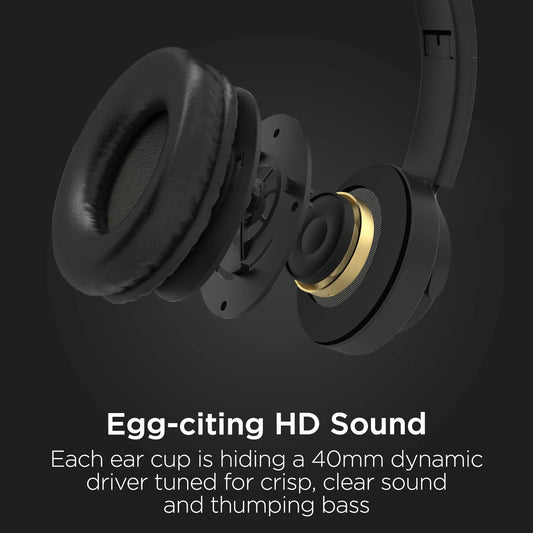 JupiterGear Home HyperGear Bunny Tracks Wireless Light-Up Headphones