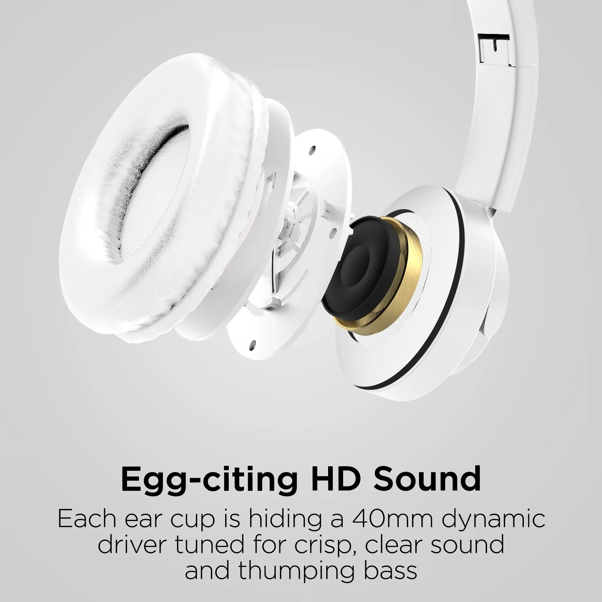 JupiterGear Home HyperGear Bunny Tracks Wireless Light-Up Headphones