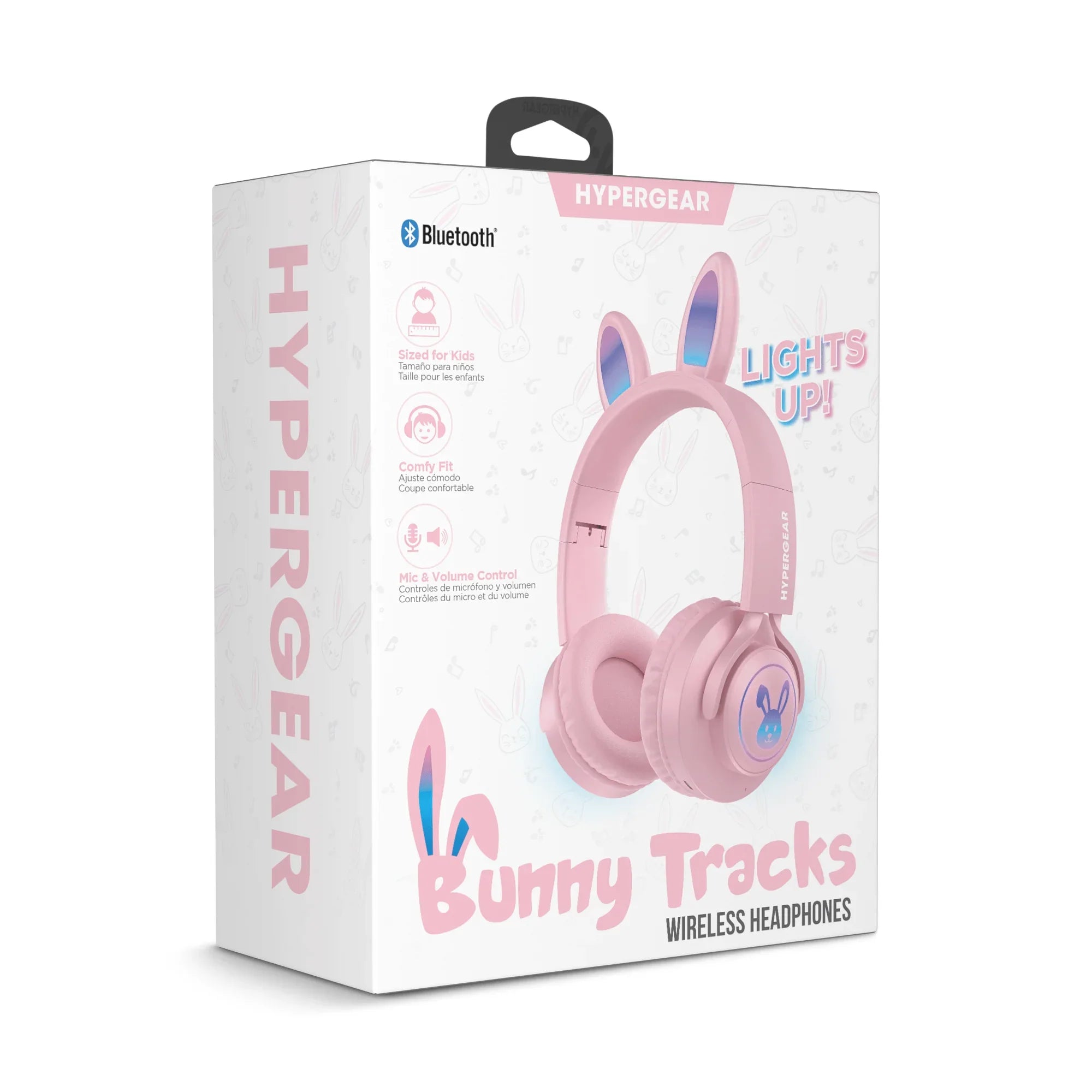 JupiterGear Home HyperGear Bunny Tracks Wireless Light-Up Headphones