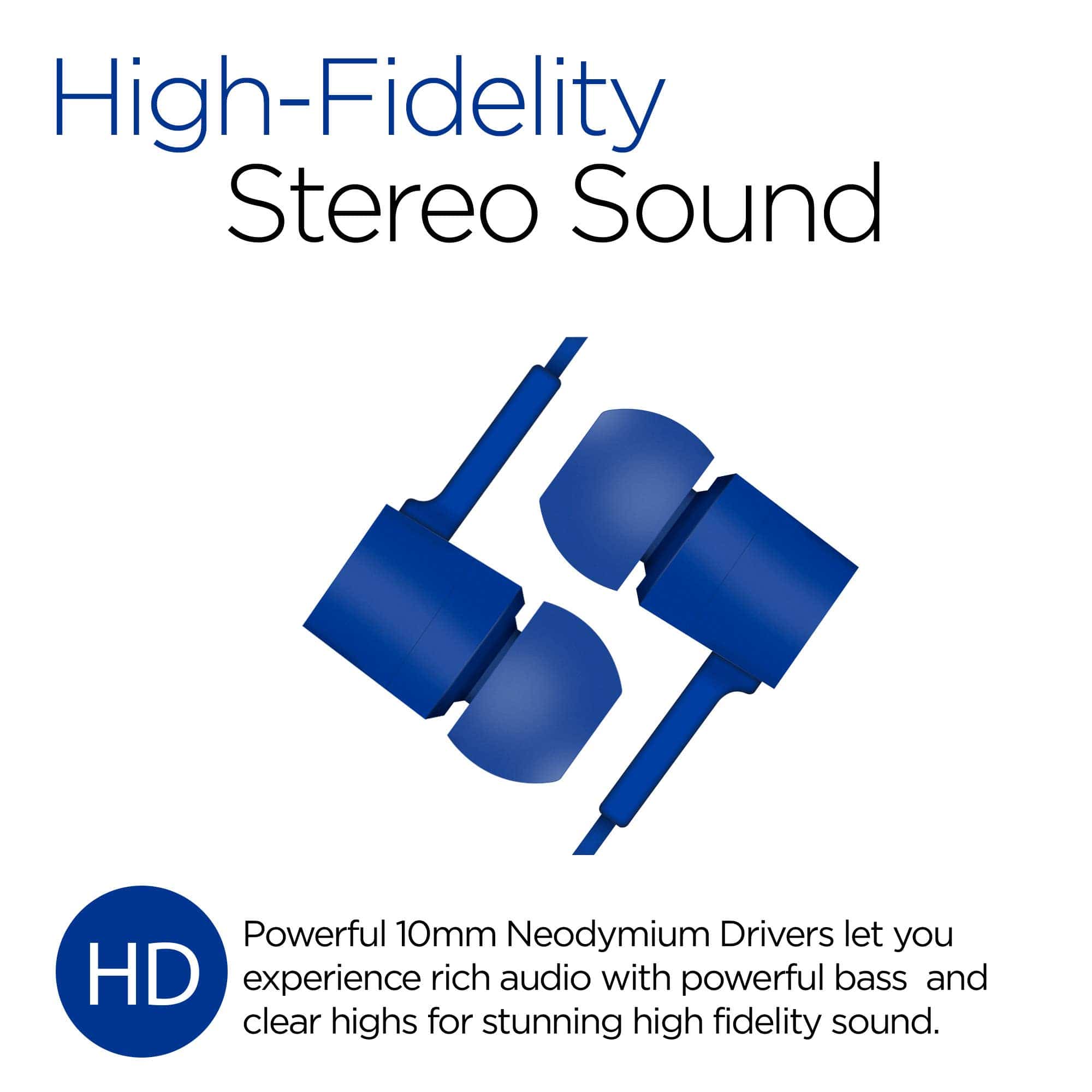 JupiterGear Home HyperGear Low Ryder Earphones with Mic 3.5mm