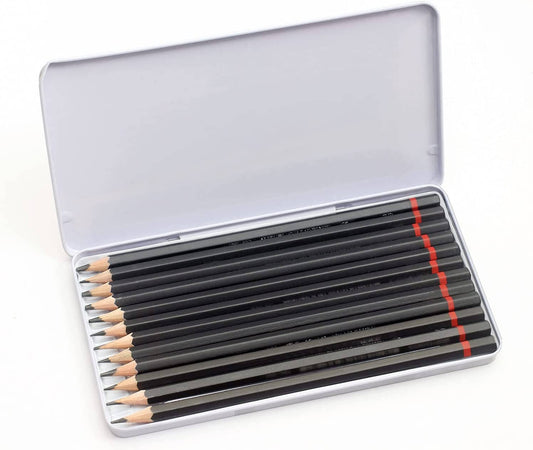 Liquidraw Liquidraw Drawing Pencils Set of 12, Graded Pencils For Artists, Sketching, Art, Sketch (8B-2H) Graphite Hard & Soft Pencil Set