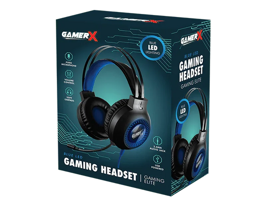 LMT-UK headset Green LED Gaming Headset - 5056283862137