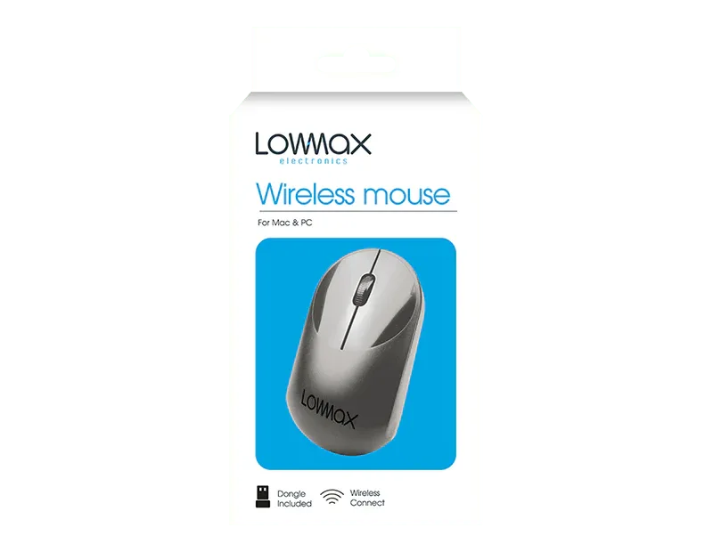 LMT-UK Mice Black Wireless Computer Mouse - 5056283865312