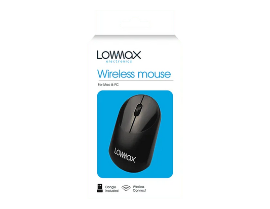 LMT-UK Mice Black Wireless Computer Mouse - 5056283865312