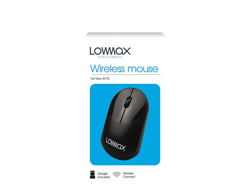 LMT-UK Mice Black Wireless Computer Mouse - 5056283865312