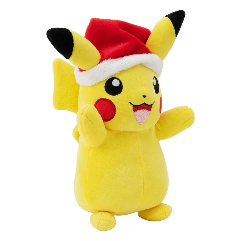 Loaded Dice Plush Pokémon Plush Figure Winter Pikachu with Christmas Hat 20cm