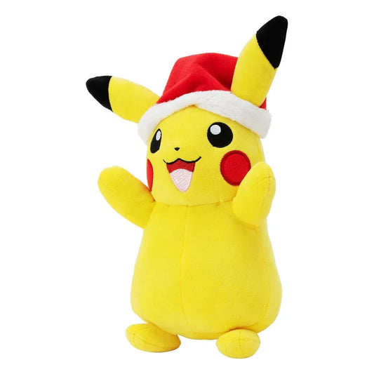 Loaded Dice Plush Pokémon Plush Figure Winter Pikachu with Christmas Hat 20cm