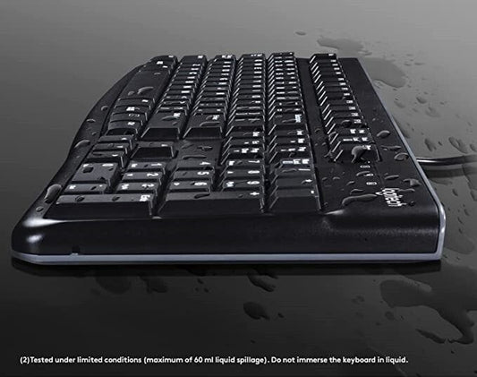 Logitech K120 USB Low Profile Wired Keyboard 5099206021433