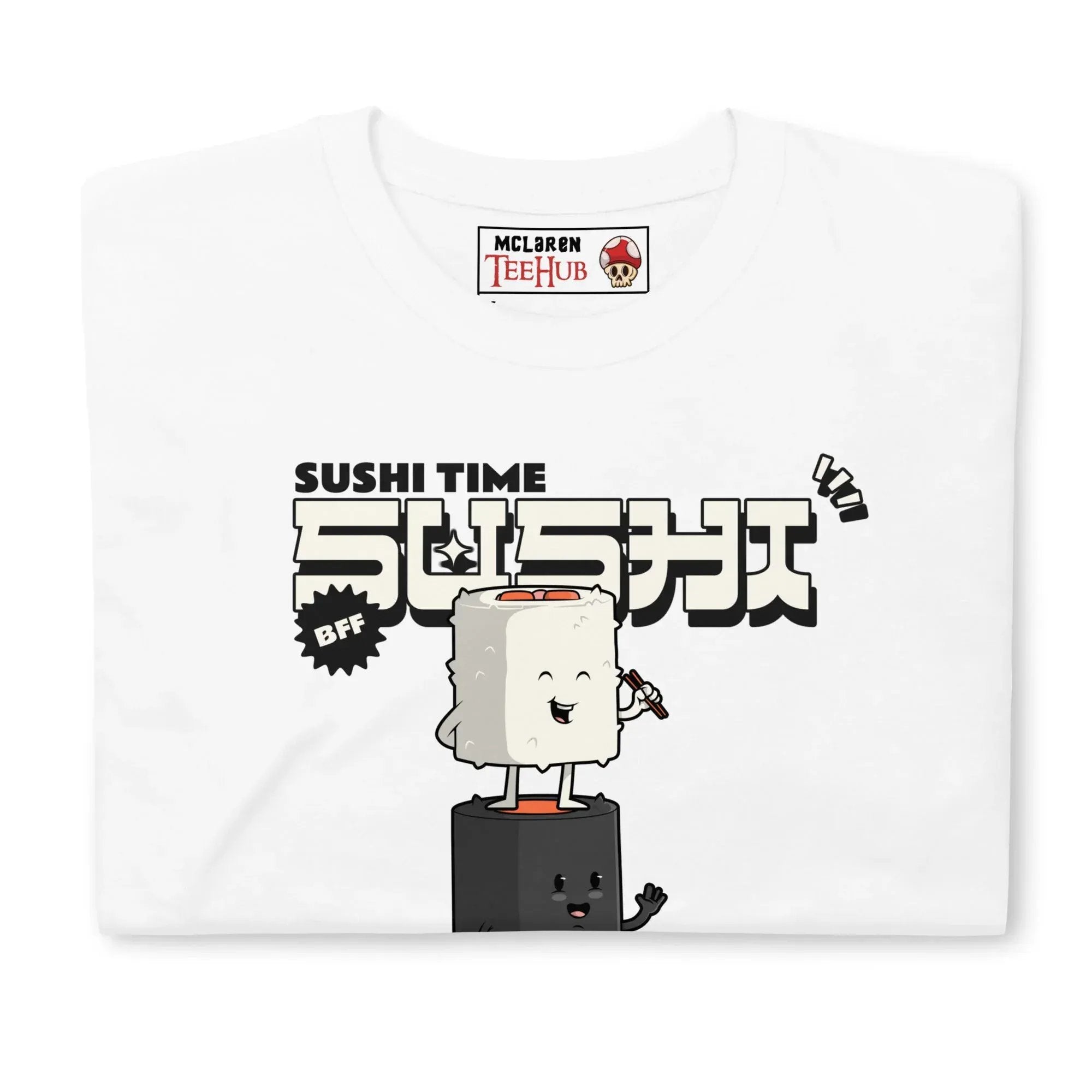 McLaren Tee Hub T-shirt Sushi Time Funny Japanese Food T-Shirt – True Soy Mates BFF Tee