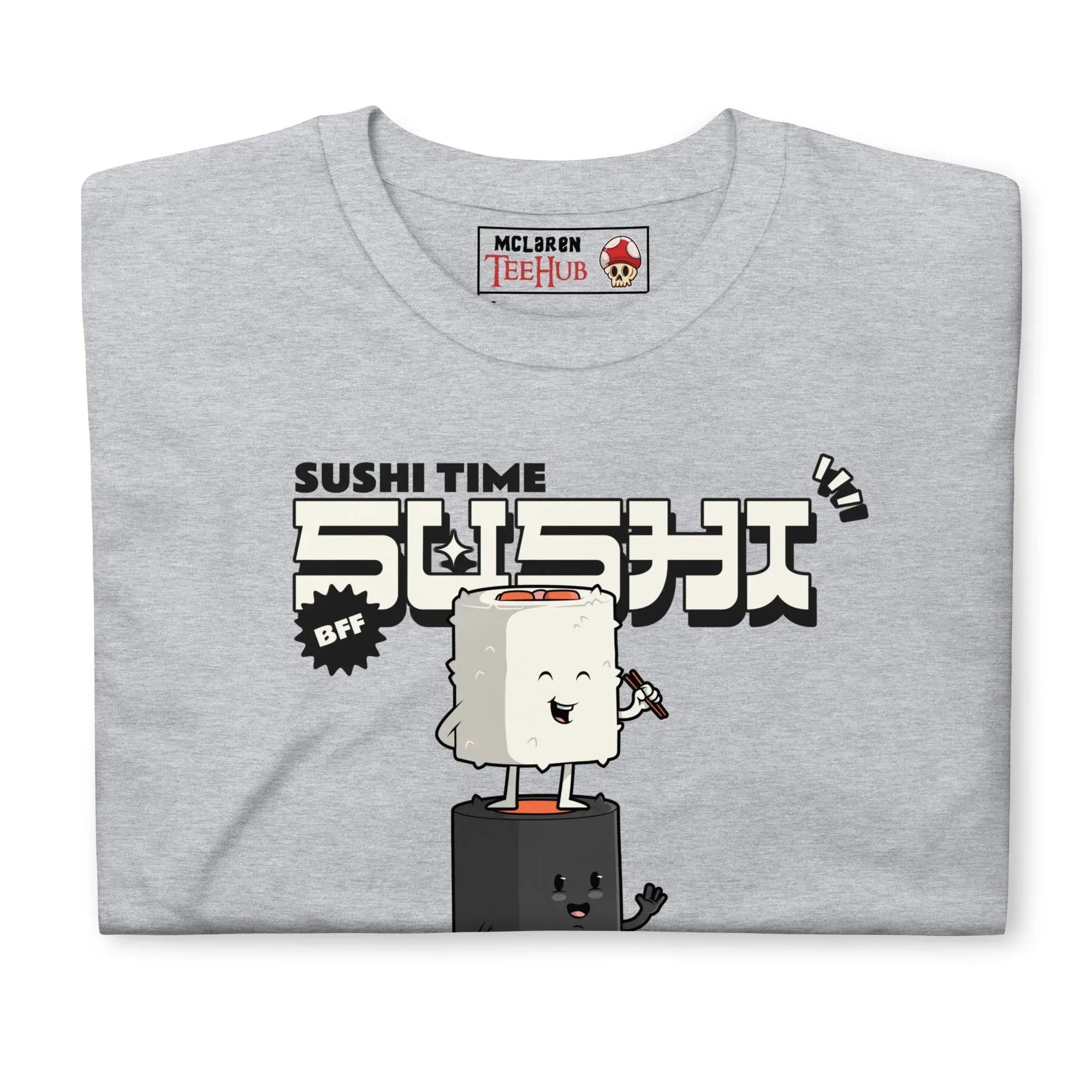 McLaren Tee Hub T-shirt Sushi Time Funny Japanese Food T-Shirt – True Soy Mates BFF Tee