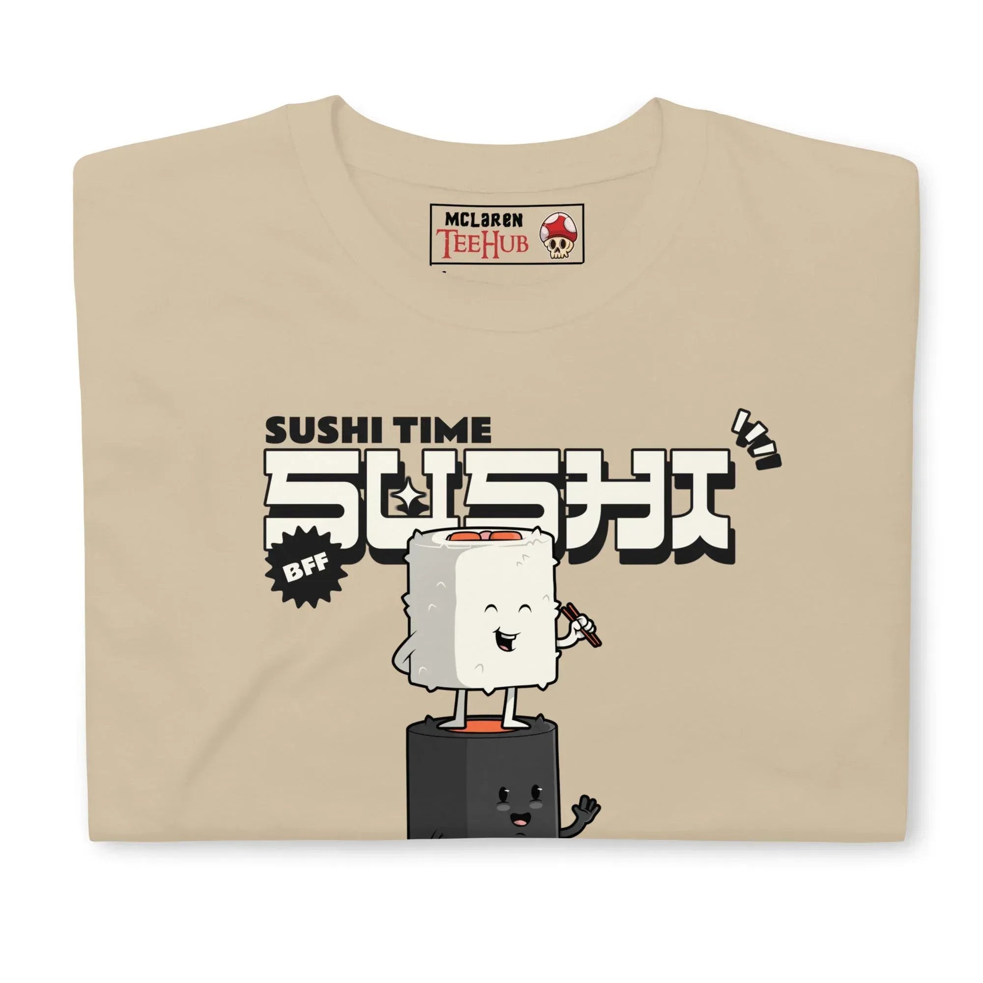 McLaren Tee Hub T-shirt Sushi Time Funny Japanese Food T-Shirt – True Soy Mates BFF Tee