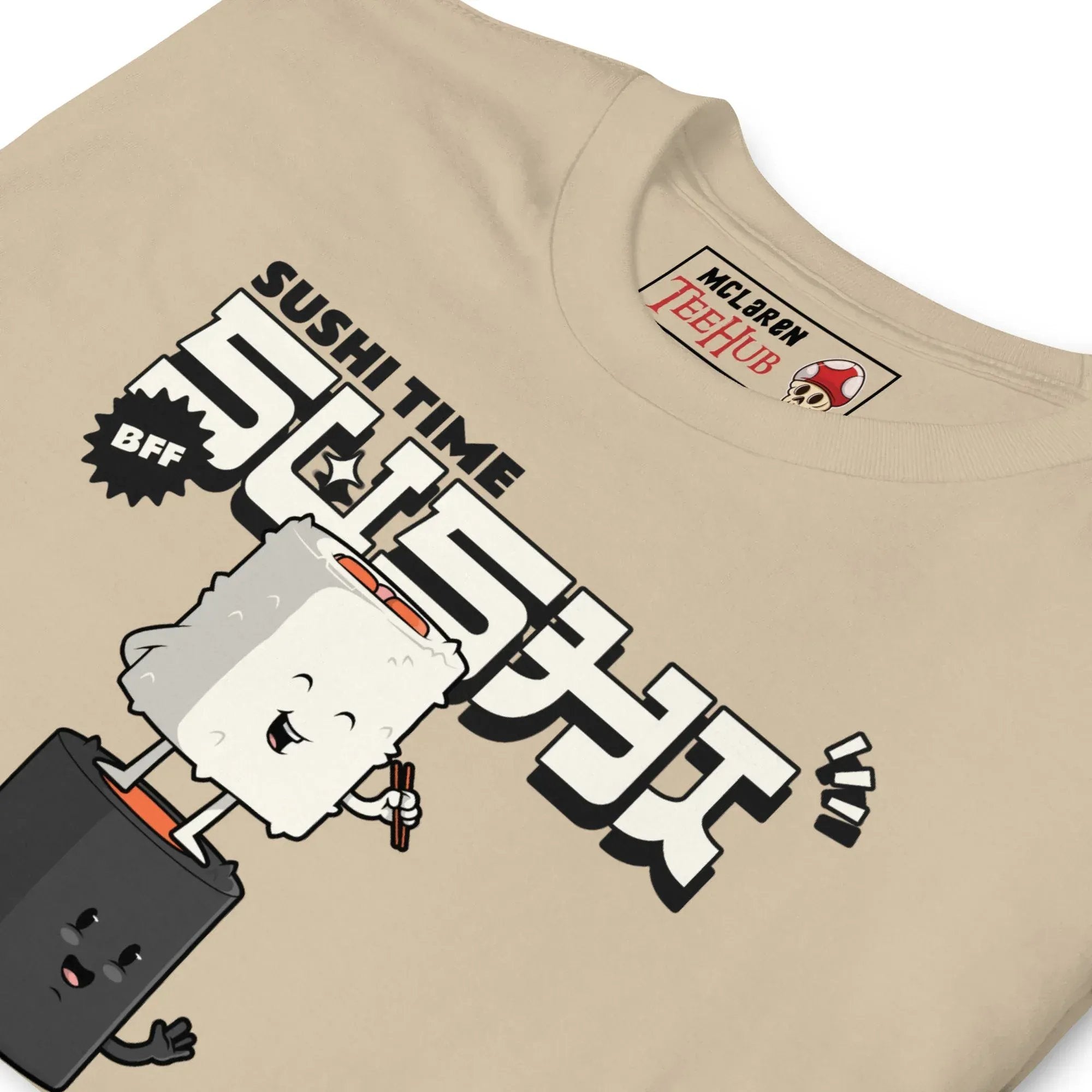 McLaren Tee Hub T-shirt Sushi Time Funny Japanese Food T-Shirt – True Soy Mates BFF Tee