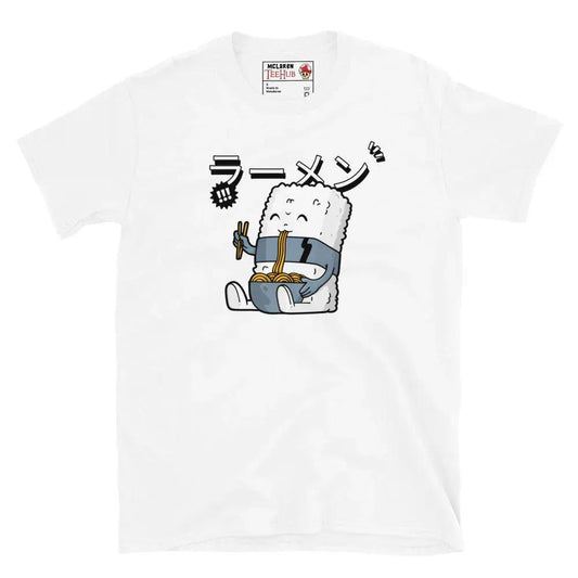 McLaren Tee Hub T-shirt White / S Ramen Fixes Everything Funny Japanese Food T-Shirt