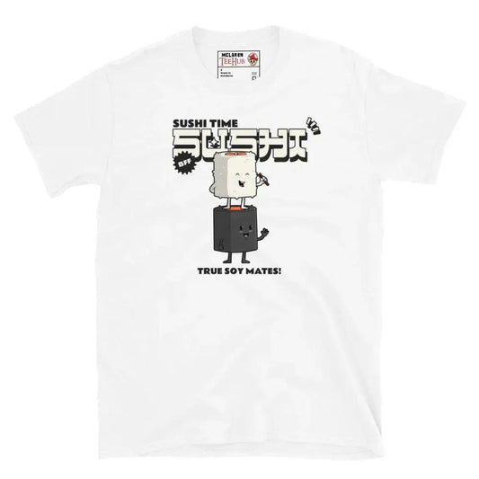 McLaren Tee Hub T-shirt White / S Sushi Time Funny Japanese Food T-Shirt – True Soy Mates BFF Tee