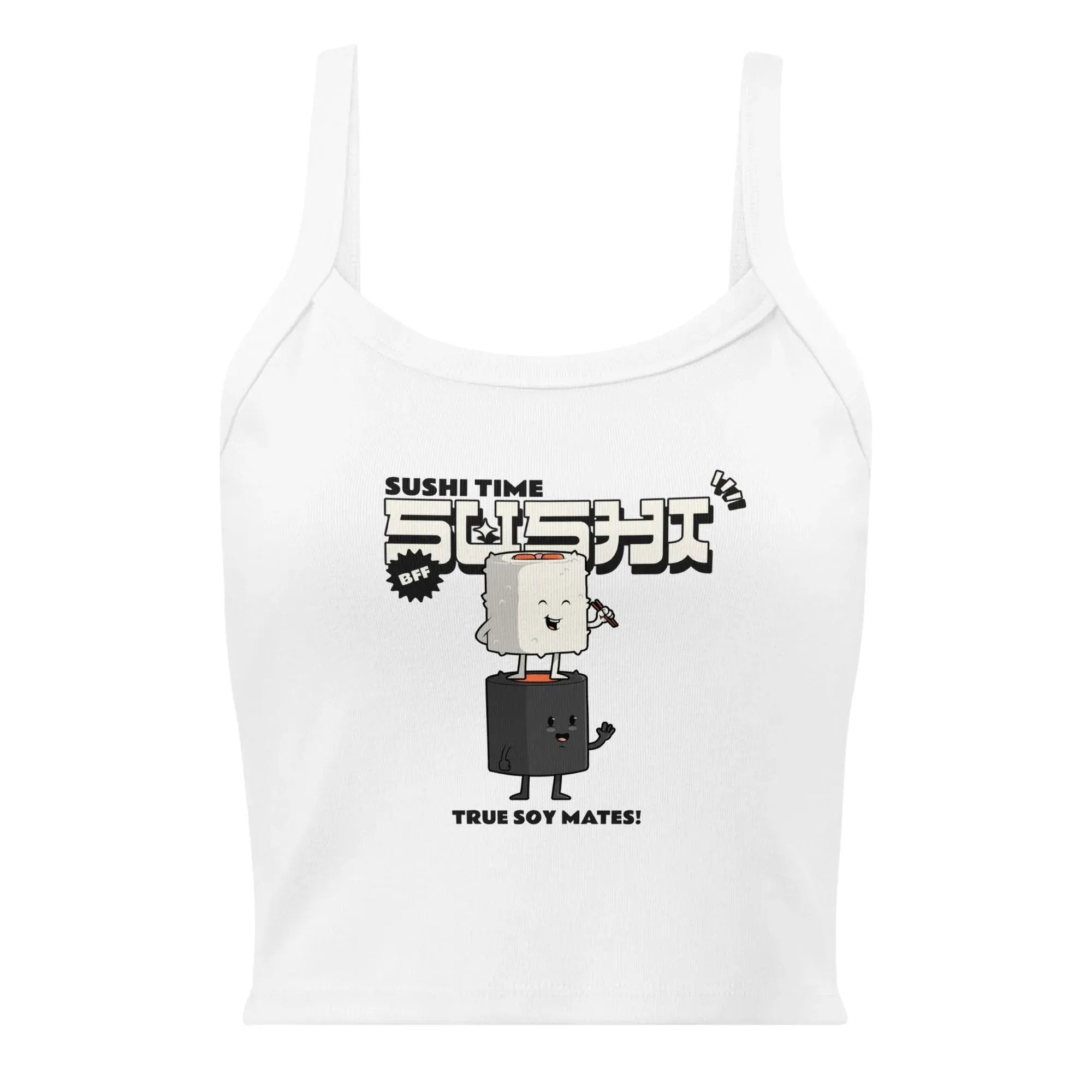McLaren Tee Hub Tank Top Sushi Time micro-rib tank top - Cute Anime Sushi Design
